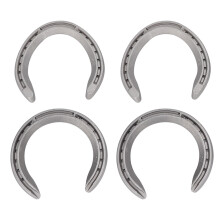 Hufeisen-Set für die Pferdepflege, verschleißfeste und rutschfeste Hufeisen aus Aluminiumlegierung für schwere Arbeiten und Reiten im Freien,