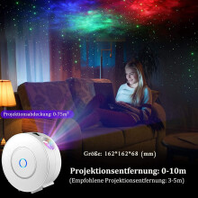 Galactic Dreamscaper, stjerneprojektor for uforglemmelige netter, dynamisk projeksjon og fjernkontroll, forvandle rommet ditt til en million