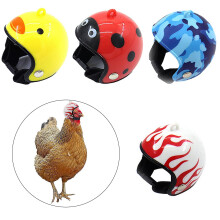Stilvoller Hühnerhelm, Haustier-Schutzhelm für kleine Vögel, bequeme Passform mit verstellbaren Riemen, attraktiver Kopfschutz für Haustiere