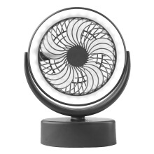 Tragbarer Sprühventilator mit wiederaufladbarem Akku, starker Halteklemme für sicheren Halt, 360-Drehung und Clip-Funktion für Ventilatoren