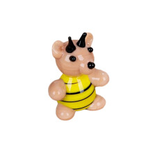 Künstlerische Kristall-Tierstatue,-Kleiner Bienenbär