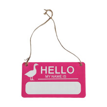 Speelse Guard Gooses Plastomer Plaque Funny Guard Gooses-Roze