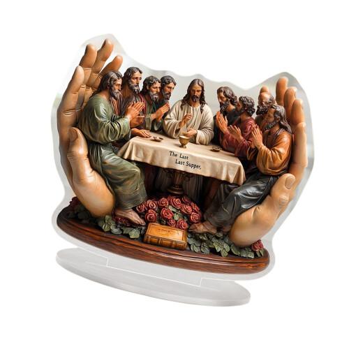 Artistics Acrylic Last Supper Figurine Classical-Chocolate