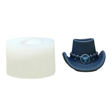 Food Grade siliconen cowboyhoed mal voor-XQ7469 Klein