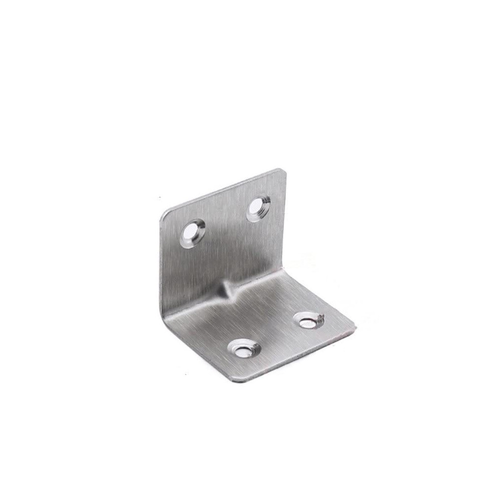 20Pcs 35Mm X 30Mm Metal Corner Brackets Silver Tone Angle Braces For Furniture Chairs Doors 9189345051432