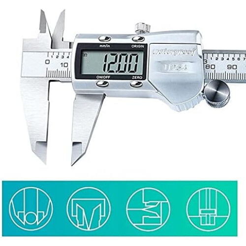 IP54 Stainless Steel Electronic Calipers - Multi-Function Digital Measuring Tools for Accurate Relative Measurements 1