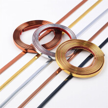 Selfadhesive edge trim strip, peelandstick sealing strip, removable (G 3m x 20mm Gold)