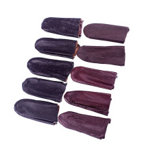 Finger Cots Leather DIY Craft Protection 10 Pcs For Knitting Thimble Portable Reusable Healing Assorted Colors