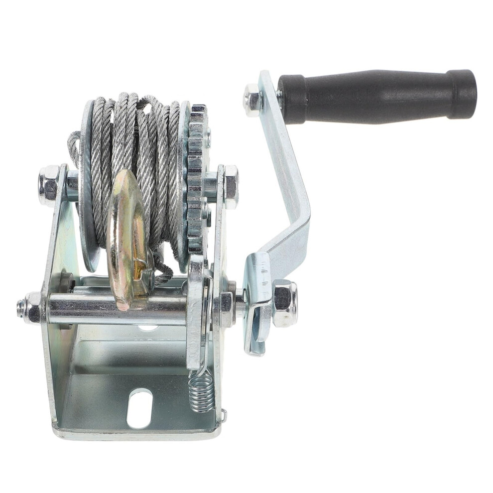 Electric Winch Set Manual Winch, Hand Crank Loader, Trailer, Boat, 500 Lb, Marine Towing 9365049913881