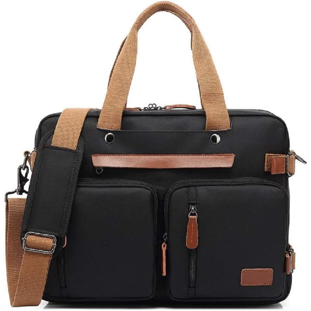 Laptop Bag Shoulder Bag Laptop Bag Handbag Business Briefcase Multifunctional Travel Bag Work Bag For Men And Women, 15.6' Black 9365049914086