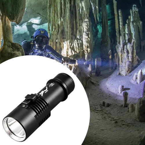 LED Scuba Diving Light Underwater Flashlight Versatile Lightweight Snorkeling Torch For Camping Backpacking 1