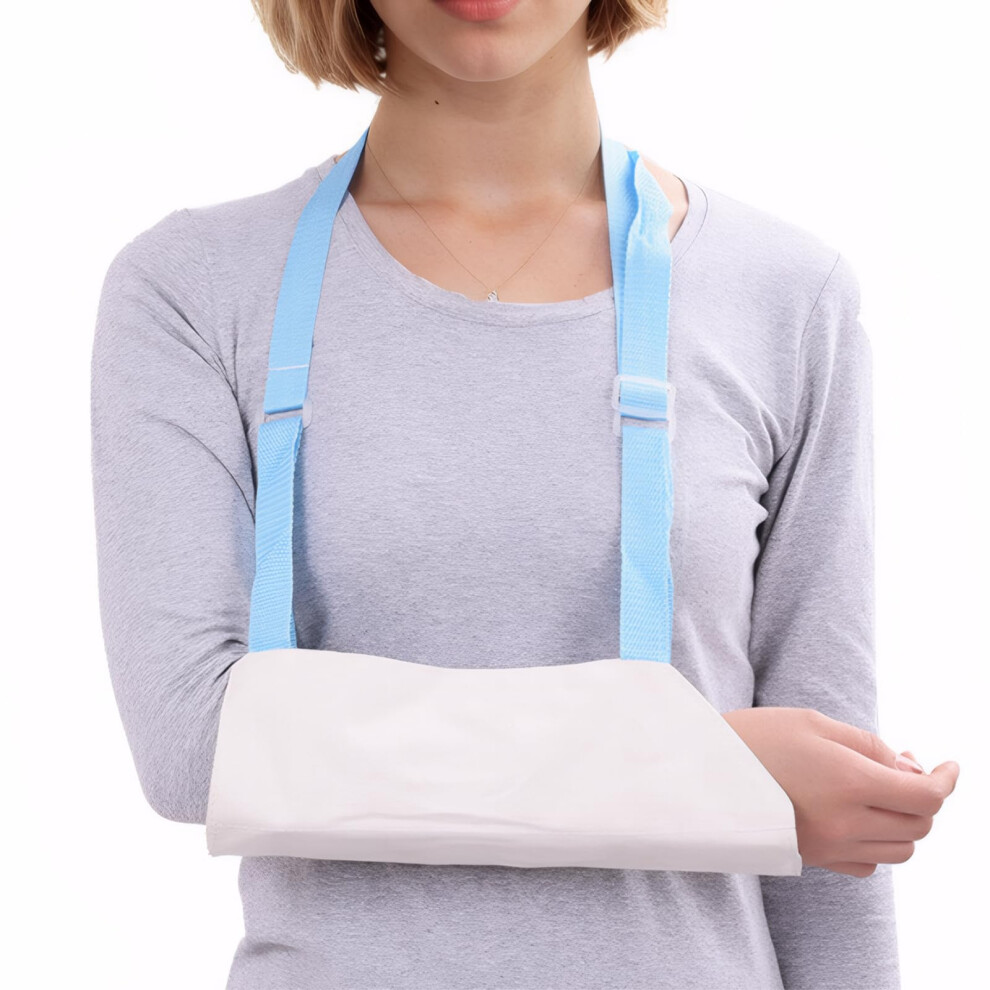 Sling for Arm Support Breathable Arm Sling for Shoulder Injury Adjustable Arm Sling for Wrist Injury White