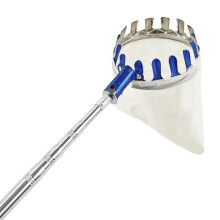 Fruit Picker Telescopic Pole, Stainless Steel Lightweight Fruit Catcher For Guava And Orange Trees, 4m/13ft, 2.1m/6.8ft