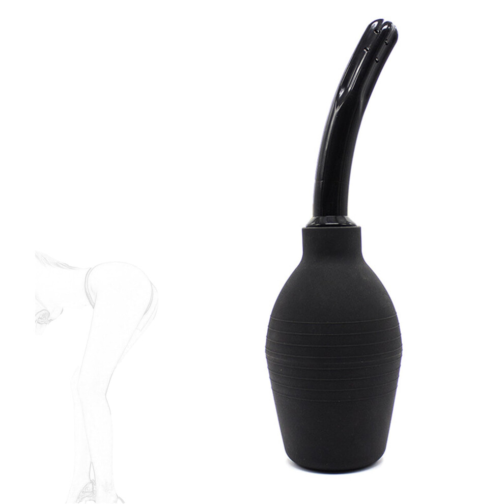 Black Jinghua3 Enema Irrigator For Intestinal Cleansing, Reusable Enema Bulb (Black)