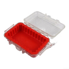 Waterproof Camera Case Dry Box Storage Shockproof Sealed Equipment Case Red Outdoor Adventures Camping Fishing Hiking