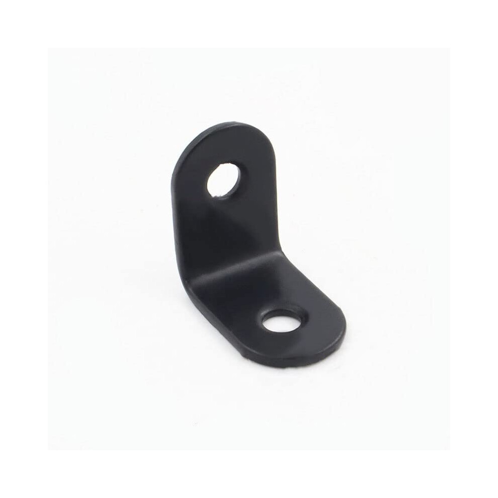 5Pcs Black Stainless Steel L Shape Corner Bracket 90 Furniture Connector For Cabinet Support 9189345051920