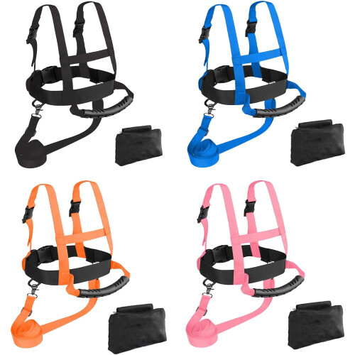 Kids Ski and Snowboard Training Harness with Speed Control Leashes for Beginners 2