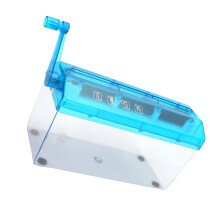 Portable manual shredder Small handoperated paper shredding machine for home, office, school, home stationery Blue
