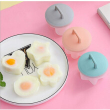 Egg Poacher 4Piece Set Plastic Egg Poacher Molds With Lids Brush Included Kitchen Egg Cooker Pancake Molds