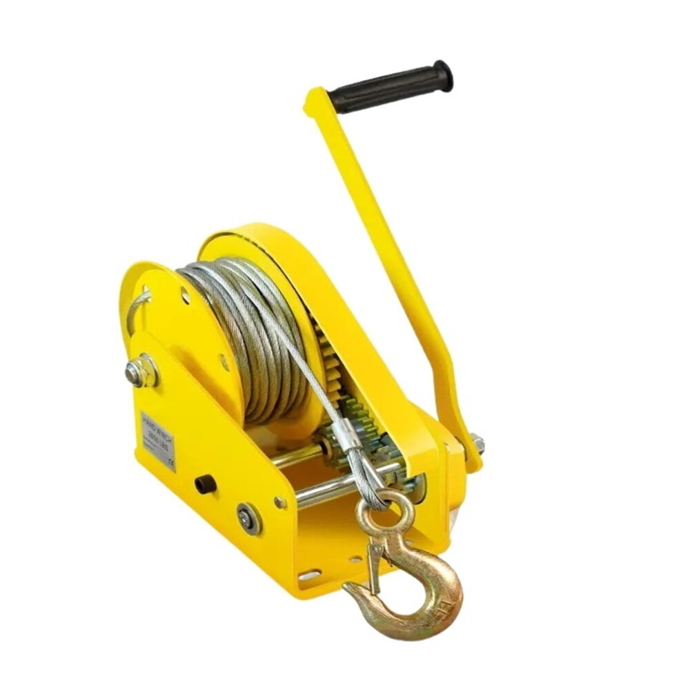 Chain Hoist With Lever, Selflocking, Manual Hand Winch With Wire Rope (1800Lbs, 10M). 9412369224095