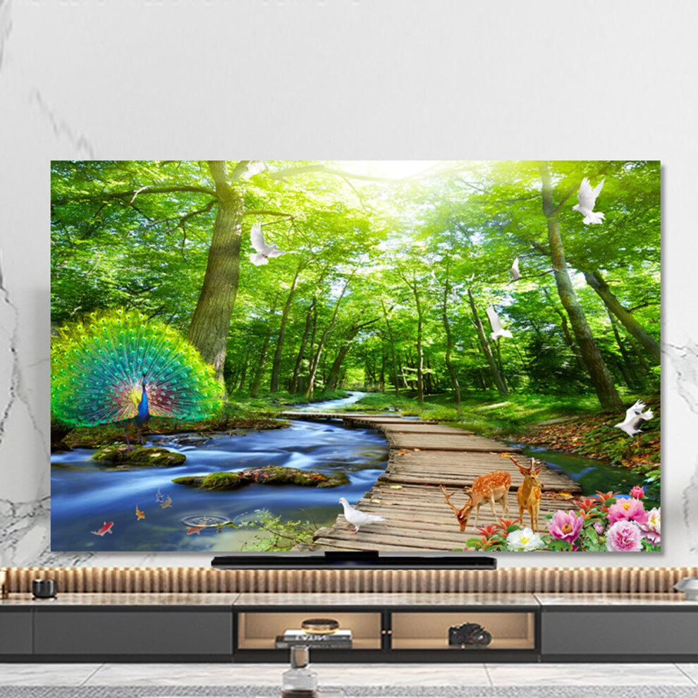 Tv Dust Cover 4952 Inch Universal Lcd Screen Protector With Dust And Sun Protection Cotton Linen 9174973464549