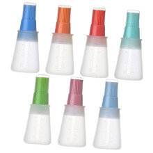 Silicone Oil Brush Bottles 7Piece Set, HeatResistant FoodGrade Dispensers For Cooking, Baking, Grilling, Nordic Style