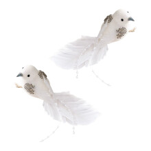Twinpack realistische vogeldecors, perfect voor kerstknutsels-B