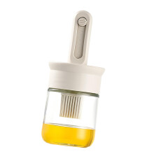 Heats Resistant Silicone Basting Brush For Oil Application In Baking White Home Cooks
