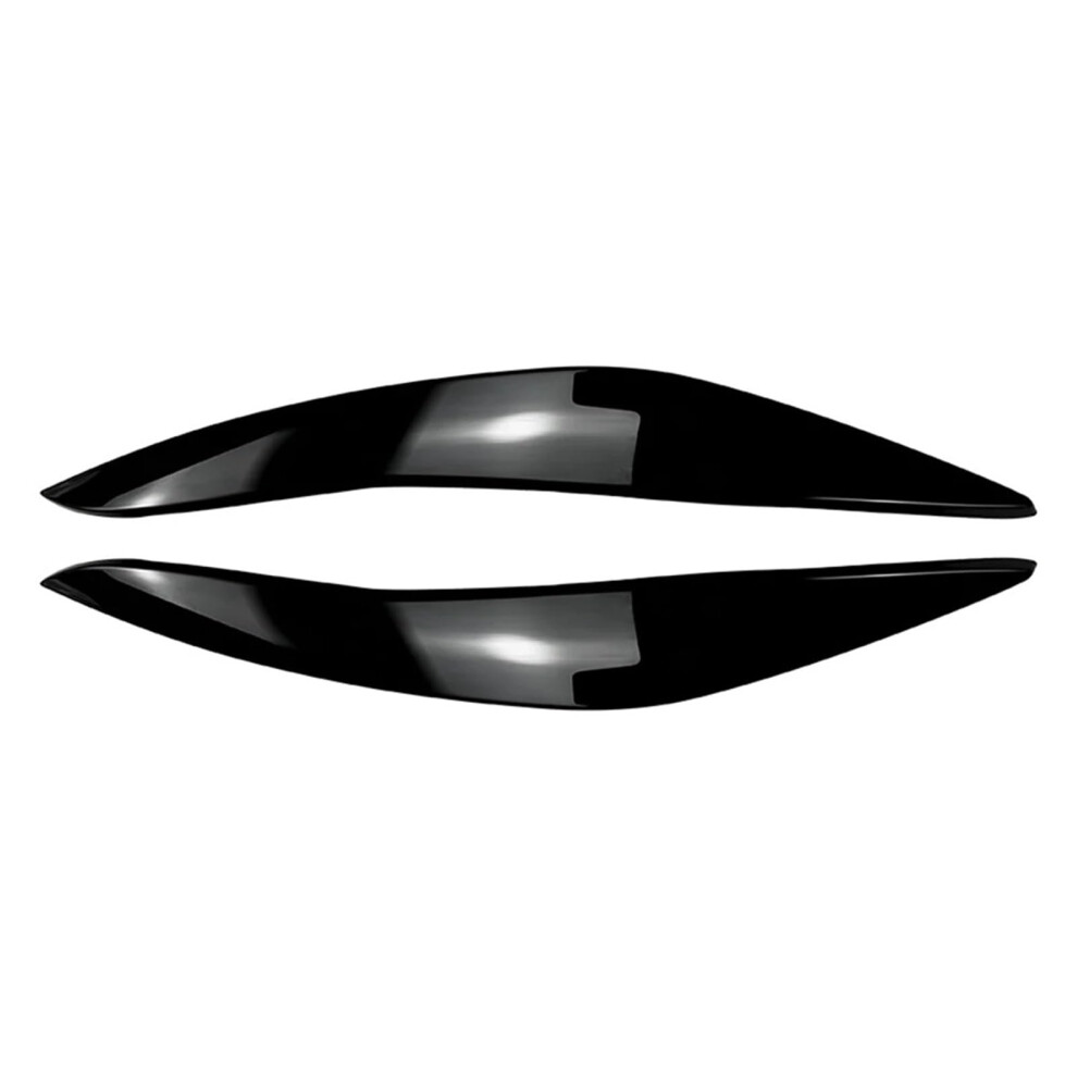 Car Headlight Eyebrow For Bmw 5 Series F10 F11 20112014 Bright Front Eyelid Trim Black 9412369173140