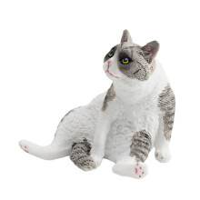 Realistic Cats Figurine Nontoxic PVC Tabletop Ornament-Style C