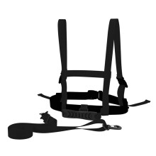 Kids Ski Harness Ski Shoulder Harness Removable Leash With Handle Black