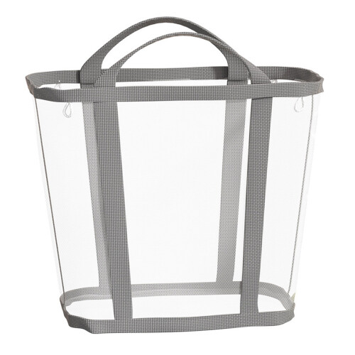 Waterproof Foldable Clothes Bin Odor Resistant Meshes-Gray XL