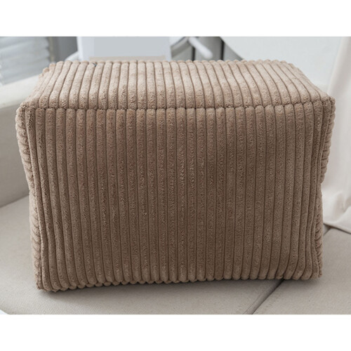Multipurpose Fabric Storage Box With Carrying Handles-White 1