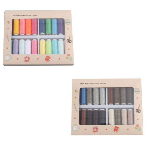 Pack de fils de coton Enduring 40s/2, 20 tons brillants,-Sombre 1