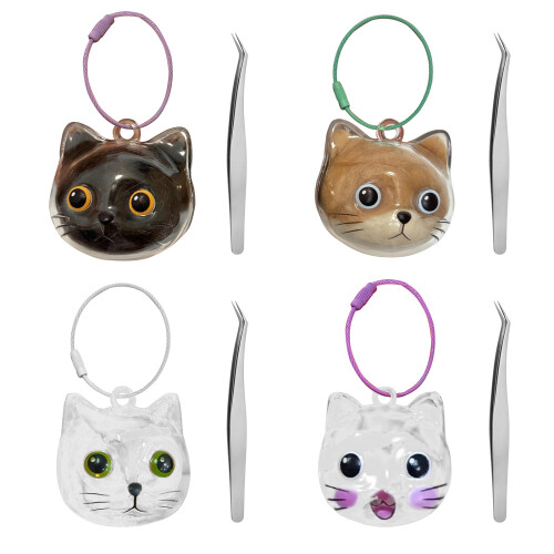 Cute pet storage  clear storage box, pet Key-Yellow eyeball 1