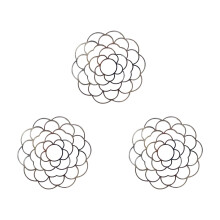 3 stuks bloemkikkers ijzerdraad bloemschikgereedschap-Zilver