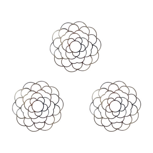 3Pcs Iron Wire Flower Arranging Tool Flower Lid Arranger-Silver