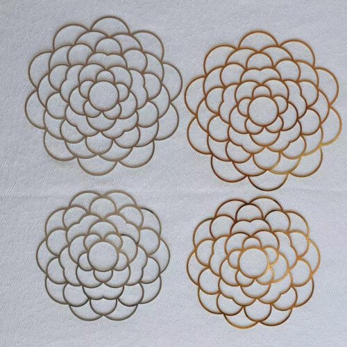 3Pcs Iron Wire Flower Arranging Tool Flower Lid Arranger-Silver 1
