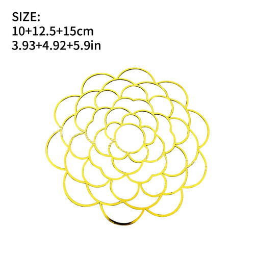3Pcs Iron Wire Flower Arranging Tool Flower Lid Arranger-Silver 2