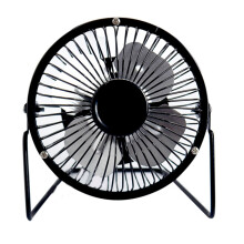 Draagbare ventilator met 360 rotatie, stijlvolle elektrische ventilator met duurzame metalen constructie voor luchtkoeling, geschikt voor thuis en