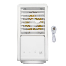 Verdunstungsluftkühler, schnelle Kühlung und Befeuchtung, USB-betriebene Mini-Klimaanlage mit aufklappbarem Frontgitter für den Schreibtisch
