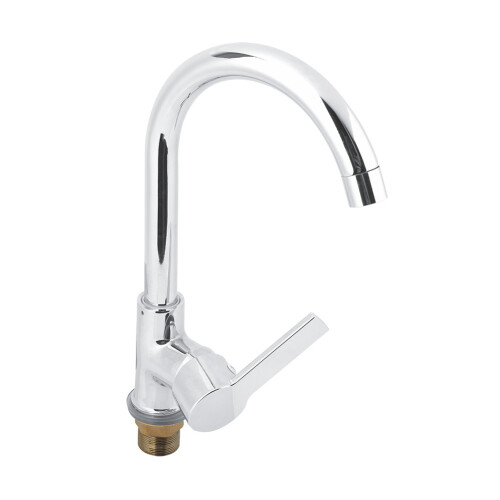 Elegant Kitchen Faucet, Solid Brass Construction, Precision Thread Fixation And Gravity-Cast Base For Stability And Durability, Rust-Resistant Body, D 1