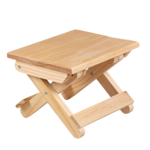Solid Wood Folding Bench, Baby Milestone Photos Durable Construction Portable Bench for Indoor Outdoor Activities, Multipurpose Use Home Decor Photogr