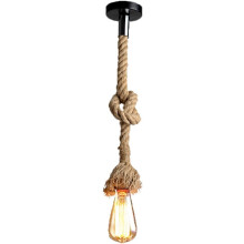 Taklampa i retrostil, industriell reproduktion med ren, enkel design och högkvalitativ hamparep för snabb och enkel installation i alla rum.
