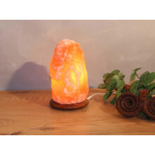 Versatile Home Accent, Himalayan Salt Lamp With Natural Wood Base, Tranquil Soothing Ambiance And Negative Ions Air Purification For A Healthier