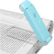 Lampe de lecture à pince, 3 niveaux de luminosité avec protection des yeux, rechargeable par USB pour voyager facilement