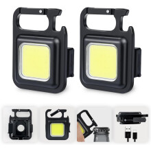 Companion de camping, lanternă tip breloc cu bază magnetică, pentru iluminare hands-free