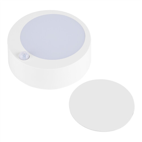 Motion Sensor Ceiling Light, Multi-purpose Indoor Light with 9 LEDs Soft Bright Light, Battery Operated LED Light Wireless Overhead Lighting for