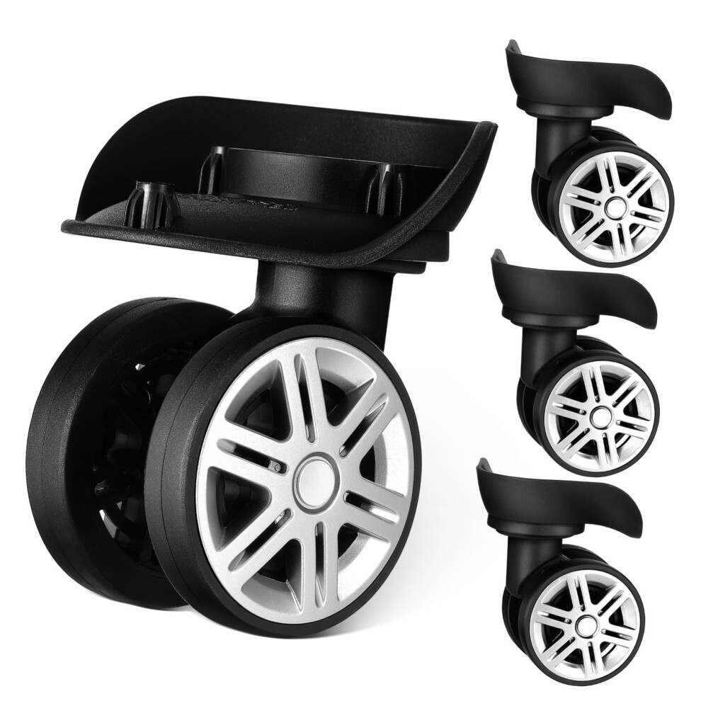 Luggage Swivel Castors Replacement Parts, Pack Of 2, For Suitcases And Trolleys, Easy Installation And Quiet. 9412369160782