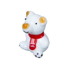 Figurines d'ours faites à la main, verre d'art de-Blanc